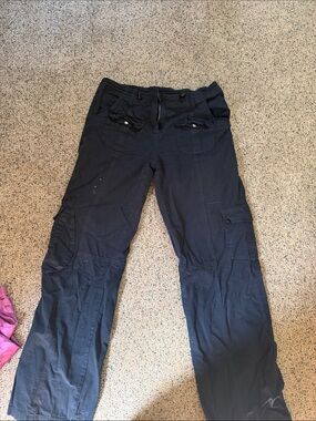 Navy Utility Cargo Pants with Multiple Pockets